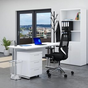 Zostava kancelárskeho nábytku Visio 2, 160 cm, biela