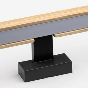 Brilagi-LED Kúpeľňové osvetlenie zrkadla WOODY MIRROR LED/8W/230V IP44 dub/čierna