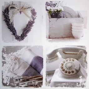 Obraz na plátne Levandule koláž, 50x50 cm%