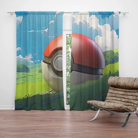 Sablio Záves Pokemon ball Krajina: 2ks 140x250cm