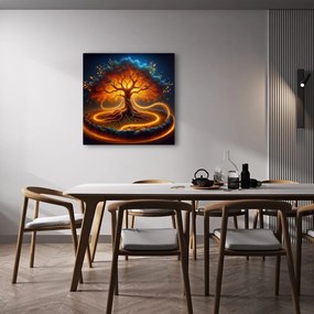 Obraz strom života v ohnivom kruhu