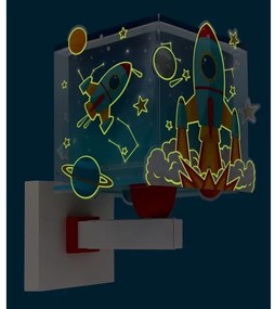 Dalber 63359 - Detské nástenné svietidlo ROCKET 1xE27/15W/230V