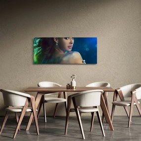 Obraz - Pohľad mladej ženy (120x50 cm)