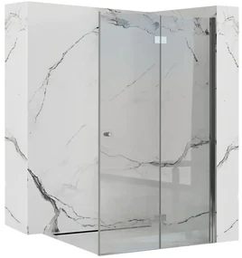 Rea Fold N2, sprchové dvere ku sprchovému kútu Fold 90cm, 6mm číre sklo, chrómový profil, REA-K7442