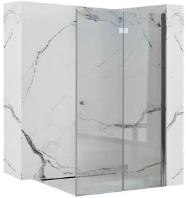 Rea Fold N2, sprchové dvere ku sprchovému kútu Fold 90cm, 6mm číre sklo, chrómový profil, REA-K7442