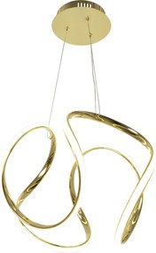 Toolight Toolight, LED závesné svietidlo + diaľkový ovládač 60W APP386-CP, zlatá, OSW-06902