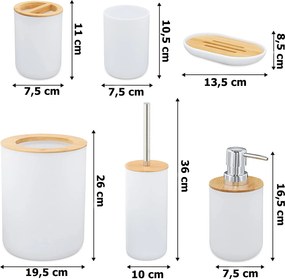 Dekorstudio Kúpeľňový set 6 dielny - biely
