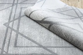 Koberec NOBLE 1520 45 geometrický, línie - sivý