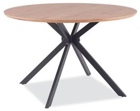 Jedálenský stôl ASTER, dub-čierna