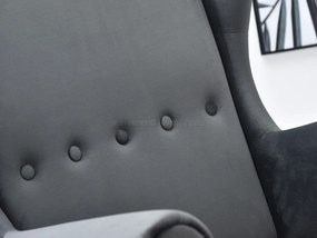 Relaxačné kreslo Margis (sivá + čierna). Akcia -20%. Vlastná spoľahlivá doprava až k Vám domov. 1136089