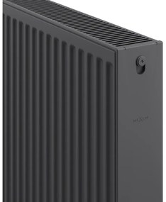 Mexen, panelový radiátor Mexen C22 600 x 800 mm, bočné pripojenie, 1322 W, antracit - W422-060-080-66