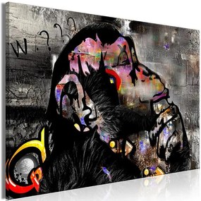 Obraz - Pensive Monkey (1 Part) Wide Veľkosť: 60x40, Verzia: Premium Print