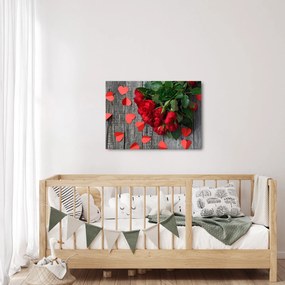 Obraz - kytica ruží (70x50 cm)