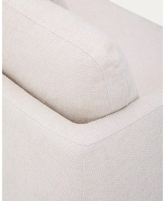 Krémová ženilková rozkladacia rohová pohovka (pravý roh/s leňoškou) Laira – Kave Home