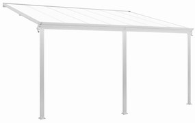 Juskys Pergola Borneo 5,5x3m s dvojstennými doskami biela