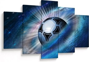 Obraz - Futbalová lopta vo vesmíre (150x105 cm)
