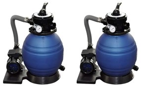 Pieskové filtračné čerpadlá 2 ks 400 W 11000 l/hod