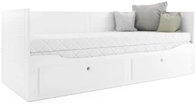 Interbeds Hermes Skladacia detská posteľ 80x200 biela (po rozložení 160x200cm)