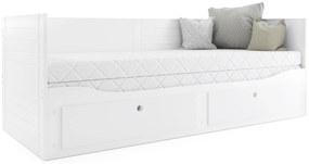 Interbeds Hermes Skladacia detská posteľ 80x200 biela (po rozložení 160x200cm)