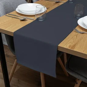 Biante Dekoračný behúň na stôl Rongo RG-066 Tmavo sivý 20x140 cm