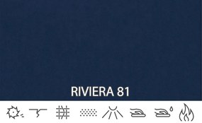 Kontinentálna posteľ 140 cm Piranno (tmavomodrá riviera) (s úložným priestorom). Vlastná spoľahlivá doprava až k Vám domov. 1044289