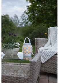 Biely lampáš Star Trading Flame Lantern, výška 16 cm