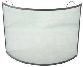 Zástena krbová 66 x 66 cm, oceľ, čierna