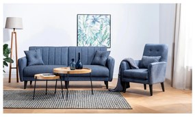 Sedacia súprava Aquamarine (námornícka modrá). Akcia -18%. Vlastná spoľahlivá doprava až k Vám domov. 1101486
