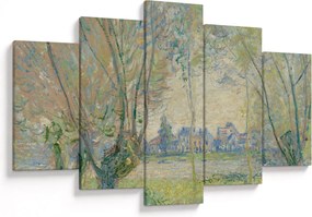 Obraz - Claude Monet, Woman Seated under the Willows, reprodukcia (150x105 cm)