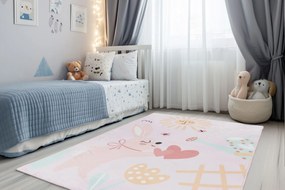 Obsession, Detský kusový koberec Magic Kids ML 106 Lora, 160x230, ružová, detská izba