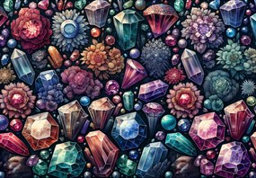 Fototapeta - Kvetinové diamanty (147x102 cm)