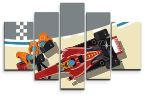 Sablio Obraz - 5-dílný Formula - 125x90 cm