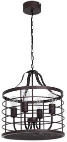 Luster na reťazi SINGLE 6 4xE27/60W/230V