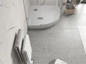 Mexen Flow+ štvrťkruhová sprchová vanička 80 x 80 cm, biela lesklá, 46Q108080H