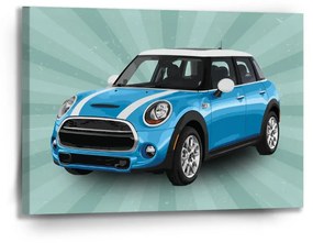 Sablio Obraz Mini sedan Zelené pozadie - 90x60 cm
