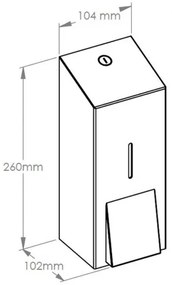 Dávkovač tekutého mydla Stella Maxi, 0,8 l, čierna