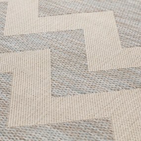 Koberec Modern Chevron beige/ice blue 160x230 cm