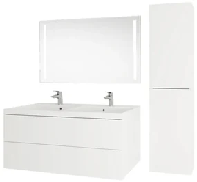 Mereo, Mereo Aira, kúpeľňová skrinka 121 cm, Multidecor, Šedá supermat, MER-CN793SSEDA
