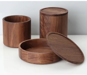 Continenta C4271 - Drevená dóza 19x6 cm orech