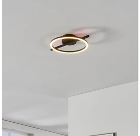 Eglo 901113 - LED Stmievateľné stropné svietidlo AMANDOLO LED/17W/230V čierna + DO EG901113
