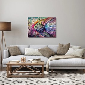 Sklenený obraz - Farebná rybička (70x50 cm)