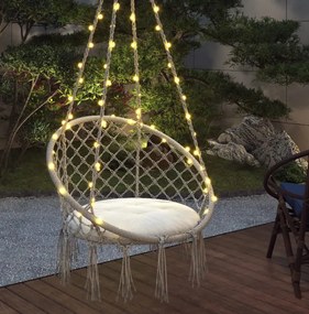 Závesné kreslo BOHO ecru, GL078