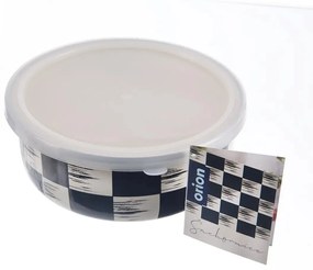 Miska smalt ŠACHOVNICA Lem+UH viečko pr. 17 cm