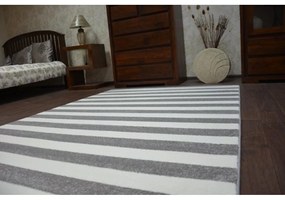 Kusový koberec Pruhy šedý 140x190cm