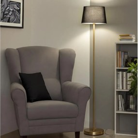 Brilagi - LED stojacia lampa CERIA 1xE27/20W/230V Ø 30 cm čierna/zlatá