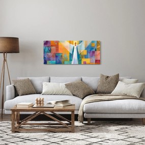 Obraz - Geometrický anjel (120x50 cm)