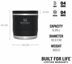Stanley Termoska Adventure To-Go na jedlo 350 ml Black čierna