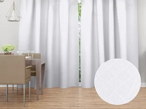 Biante Dekoračný záves Milano TF-094 - biely 150x140 cm