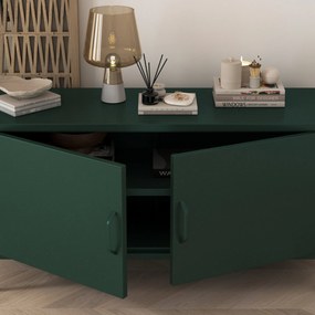 TV stolík na nožičkách ROSA, 1150 x 595 x 400 mm, Modern: fľaškovo zelená farba