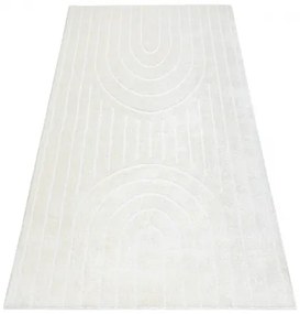 Moderný koberec MODE 8494 geometrická krémová Veľkosť: 80x150 cm